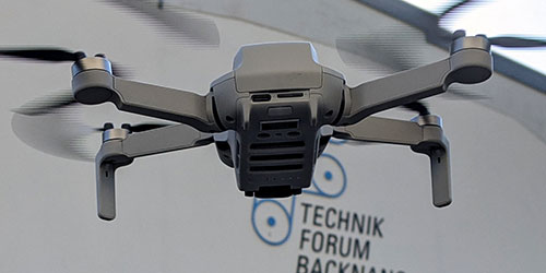 Mit der Drohne im Technikforum